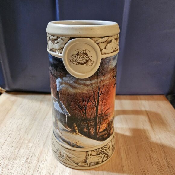 Terry Redlin Ducks Unlimited Miller Beer THE PLEASURES OF WINTER 2nd in Series - Picture 2 of 7